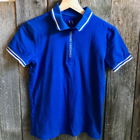 armani zip polo